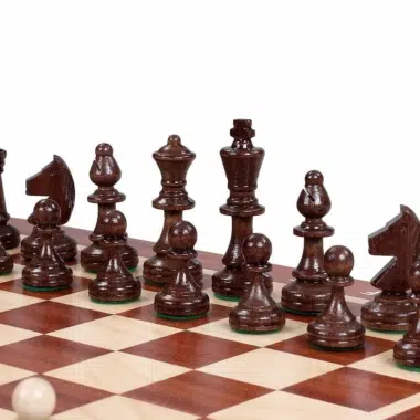 Pieces Echecs et Plateau de jeu Pliable en Bois – Image 3