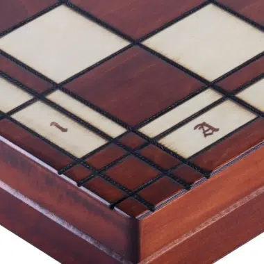 Grand Jeu d'Echecs Pliant en Bois avec Rangement – Image 8
