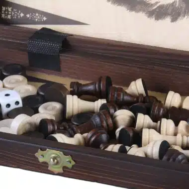 Petit Jeu d'Eches en Bois de Voyage – Image 3
