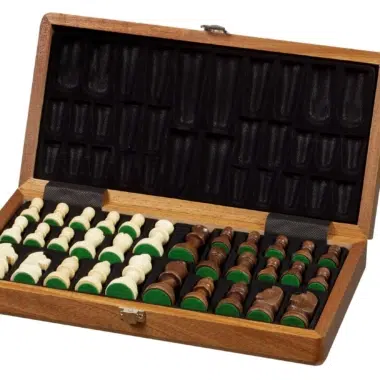 Petit Jeu d'Echecs en Bois Economique – Image 2