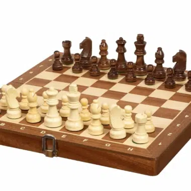 Petit Jeu d'Echecs en Bois Economique