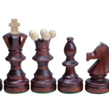 Grandes Pieces Echecs Decoratives en Bois et Echiquier Pliant avec Rangement – Image 5