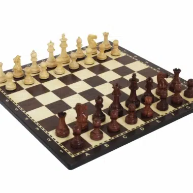 Jeu d'Echecs Staunton avec Echiquier Alphanumerique