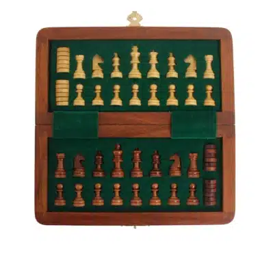 Jeu d'Echecs et Jeu de Dame en Bois et Magnétique - 4 Dimensions – Image 3