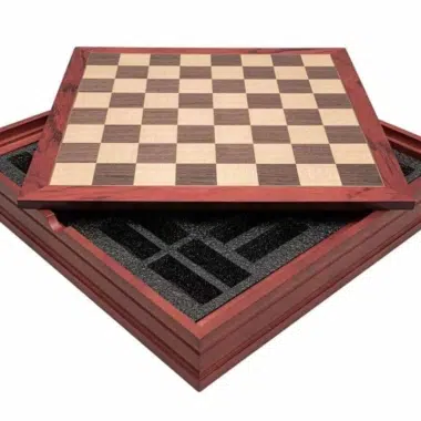 Pieces d Echecs Egypte et Echiquier en Bois avec Rangement – Image 6