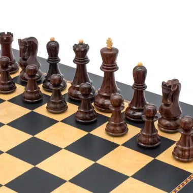 Jeu d'Echec et Echiquier en Bois 'Le Jeu de la Dame' – Image 4