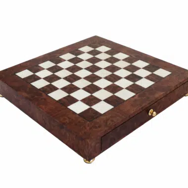 Echiquier sur Pied en Bois avec Tiroir de Rangement – Image 2