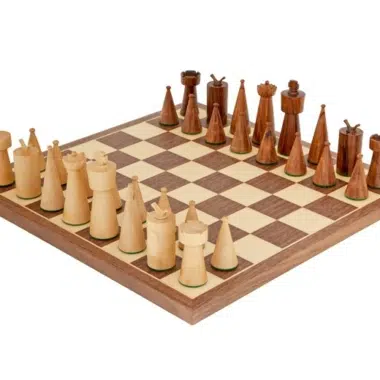 Jeu d'Echecs Art Deco en Bois
