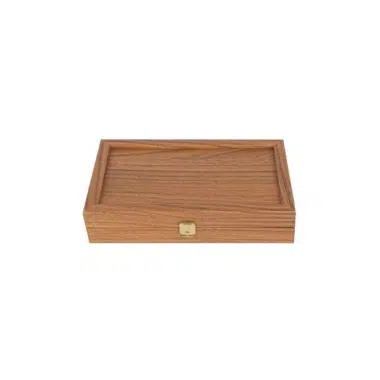 Alternative view of Backgammon en Replique de Bois de Chêne et Noyer - Set de jeu de Backgammon disponible en 4 dimensions