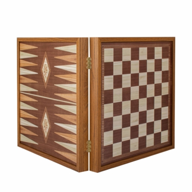 Jeu de Societe 4 en 1 en Bois - Jeu d Échecs, Backgammon, Ludo et Serpents et Échelles avec Rangement – Image 11