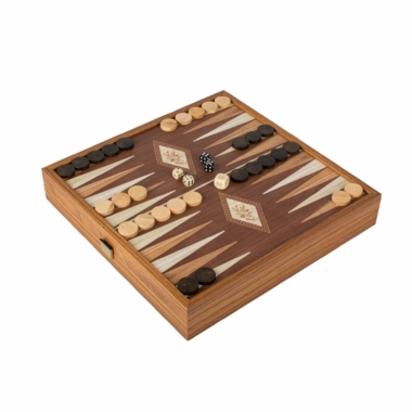 Jeu de Societe 4 en 1 en Bois - Jeu d Échecs, Backgammon, Ludo et Serpents et Échelles avec Rangement – Image 5