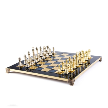 Ensemble de Jeu d'Echecs Staunton en Métal avec Coffret de Rangement – Image 12