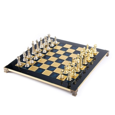 Ensemble de Jeu d'Echecs Staunton en Métal avec Coffret de Rangement – Image 13