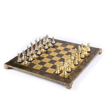 Ensemble de Jeu d'Echecs Staunton en Métal avec Coffret de Rangement – Image 17