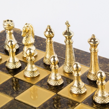 Ensemble de Jeu d'Echecs Staunton en Métal avec Coffret de Rangement – Image 15