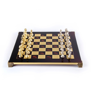 Ensemble de Jeu d'Echecs Staunton en Métal avec Coffret de Rangement – Image 4