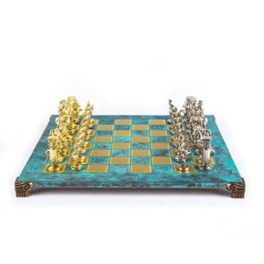 Ensemble Jeu d'Echecs Période Greco Romaine Argent et Doré – Image 23