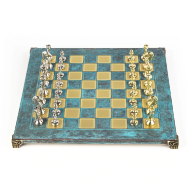 Ensemble de Jeu d'Échecs Staunton en Métal avec Coffret de Rangement – Image 23