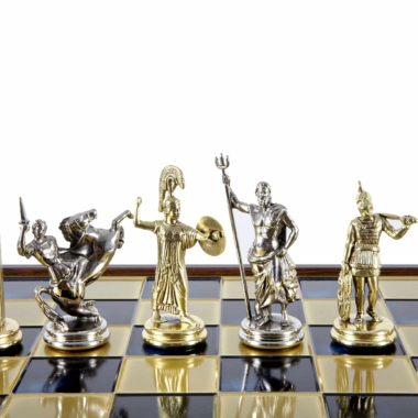 Grand Jeu d'Echecs Mythologie Grecque - Echiquier avec Compartiment de Rangement – Image 5