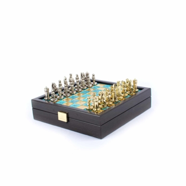 Ensemble de Jeu d'Échecs Empire Byzantin avec Coffret de Rangement - Or & Argent – Image 7