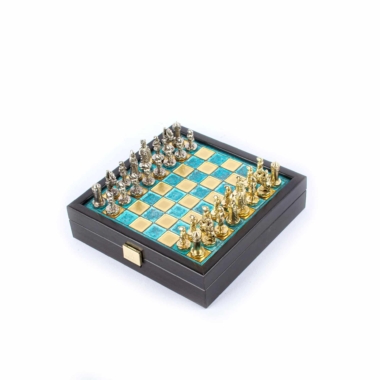 Ensemble de Jeu d'Échecs Empire Byzantin avec Coffret de Rangement - Or & Argent – Image 8