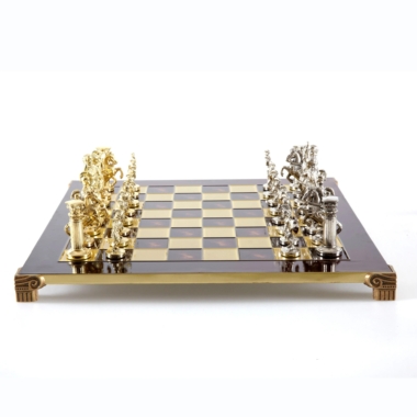 Ensemble Jeu d'Echecs Période Greco Romaine Argent et Doré – Image 8