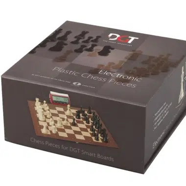 Coffret d'emballage du jeu d'échecs électronique DGT avec pièces en plastique lestées