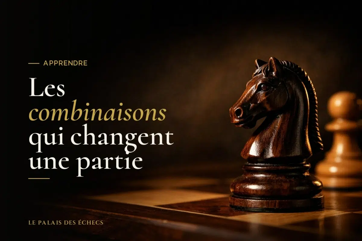 Cavalier en bois sur un échiquier, gros plan avec lumière dorée